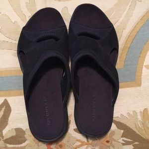 Merrell slip on sandals.